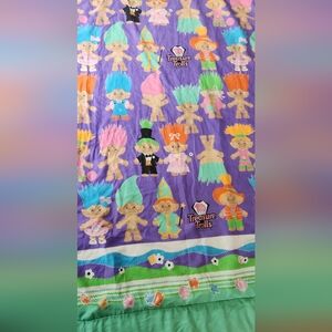 Colorful Vintage 90s Trolls Blanket